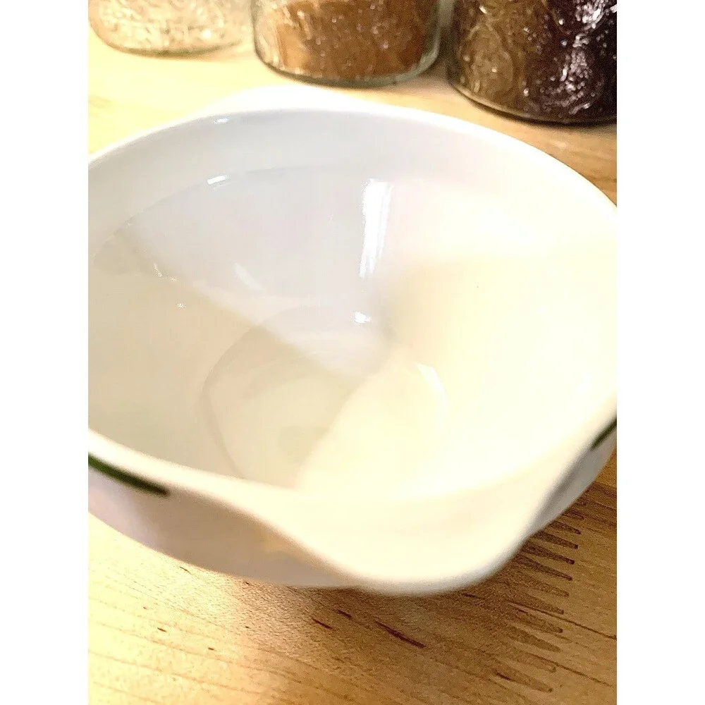 Vintage Lubiana Poland Handled Cream Soup Bowls Kashubian Floral Set Of 4